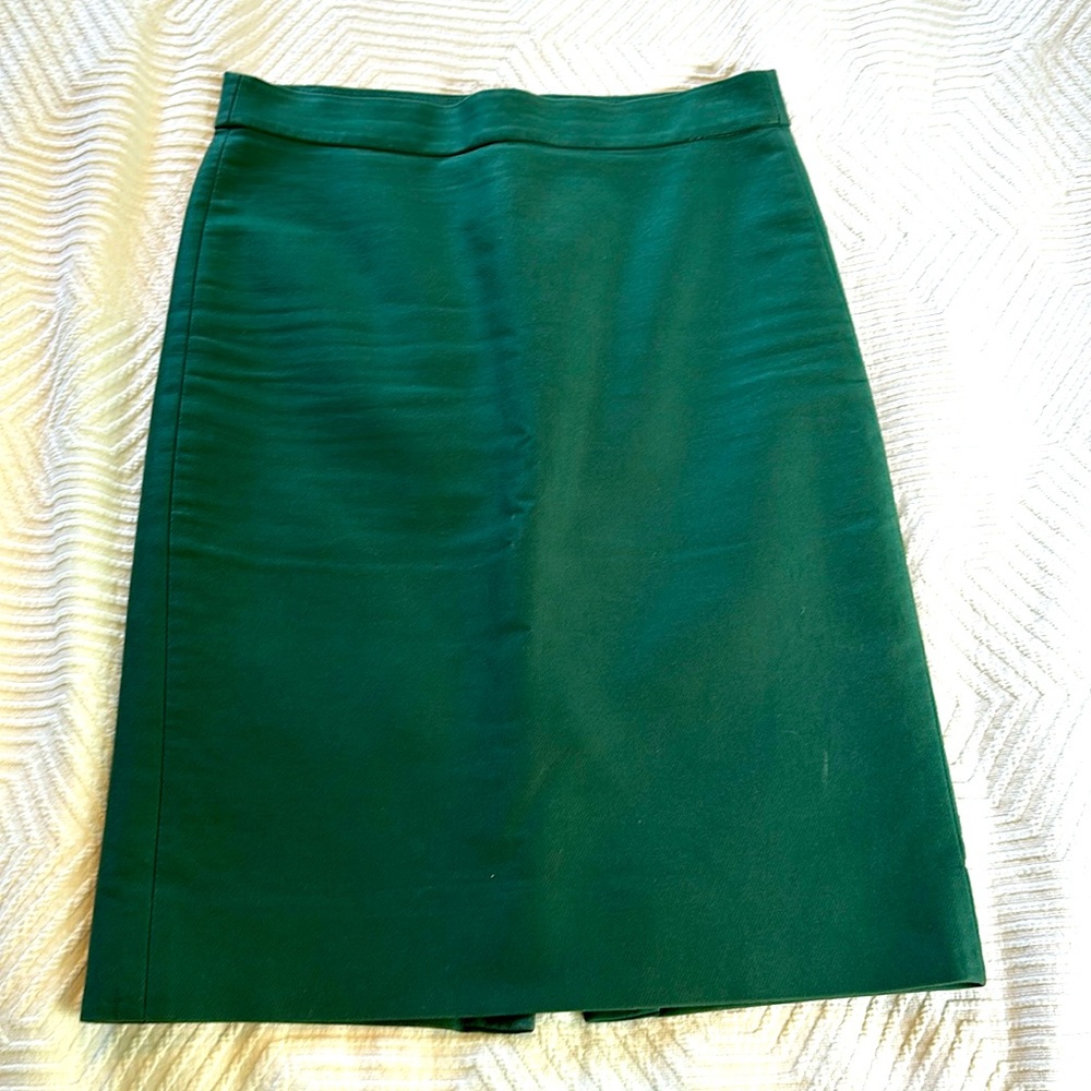 JCrew No2 Pencil Skirt Green